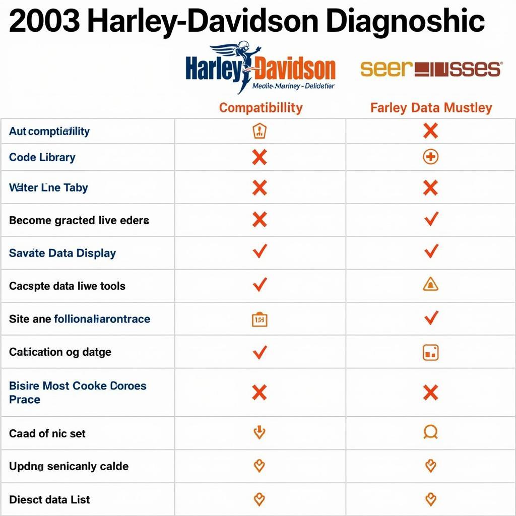 Comparing features of different 2003 Harley Davidson Diagnostic Tools