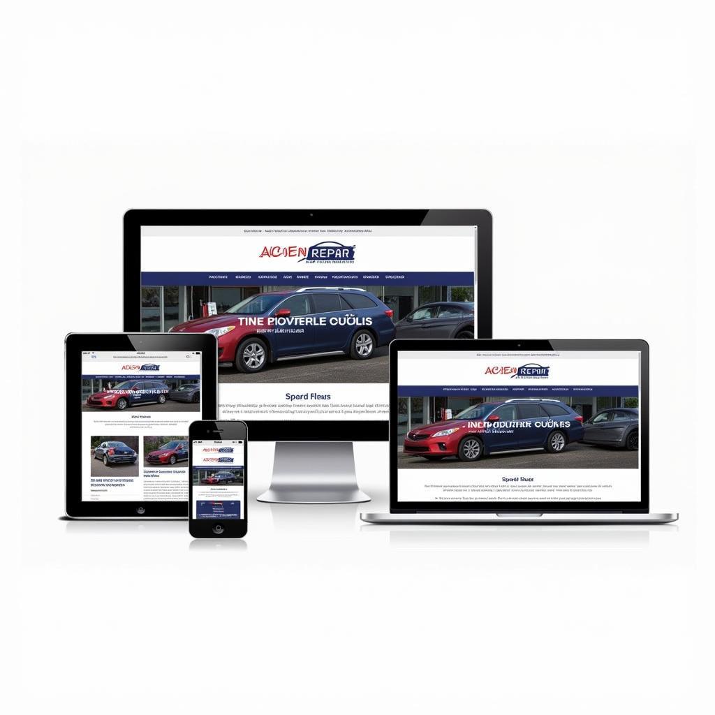 Accessible Auto Repair Website on Various Devices