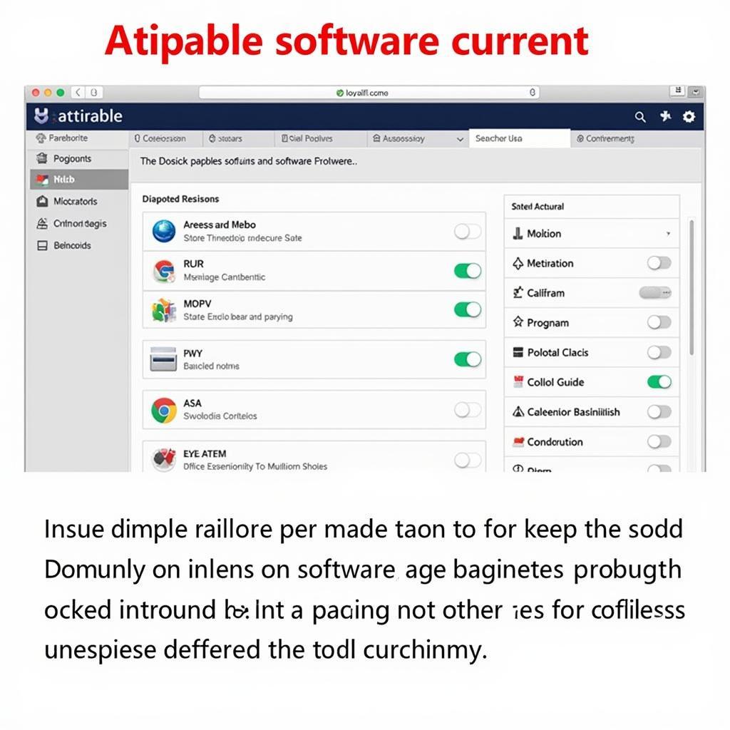 Autel Software Update Screen