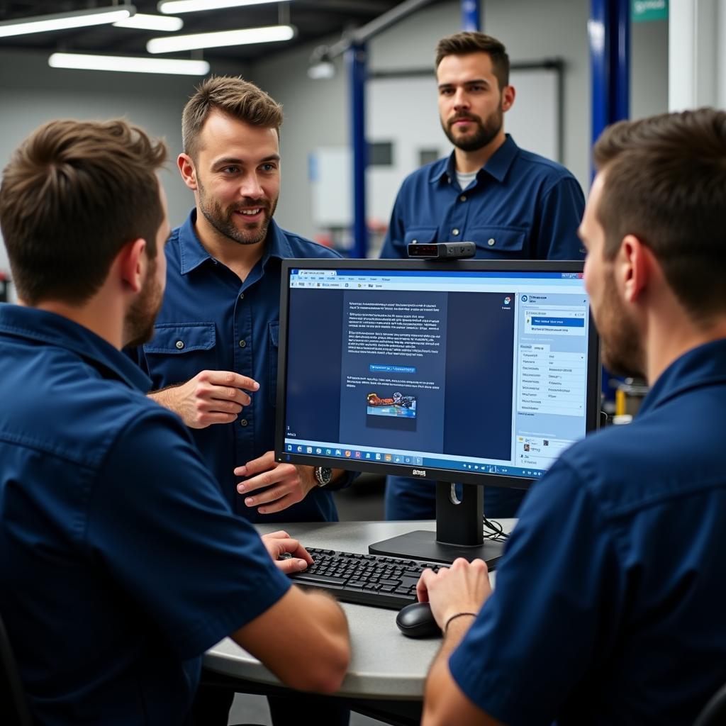 Automotive Technician Training Session