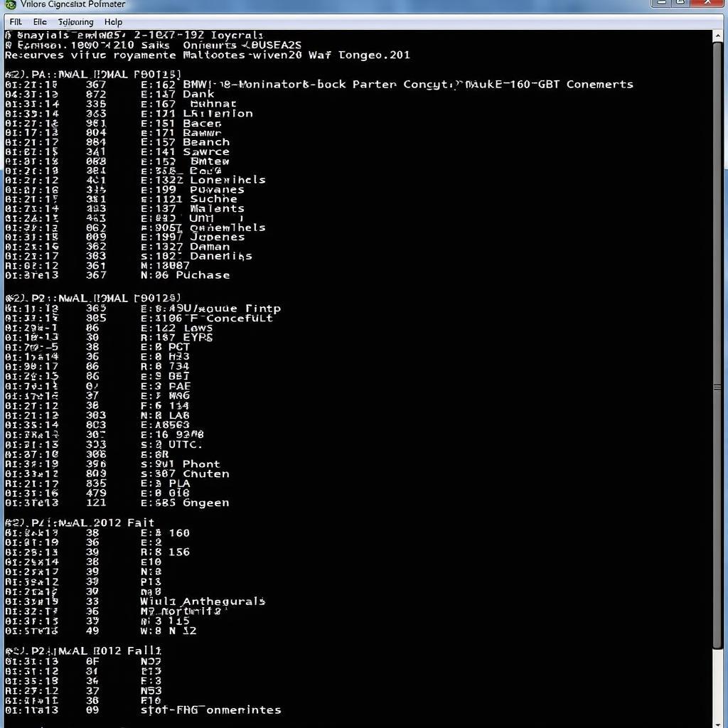 Diagnostic Software Interface