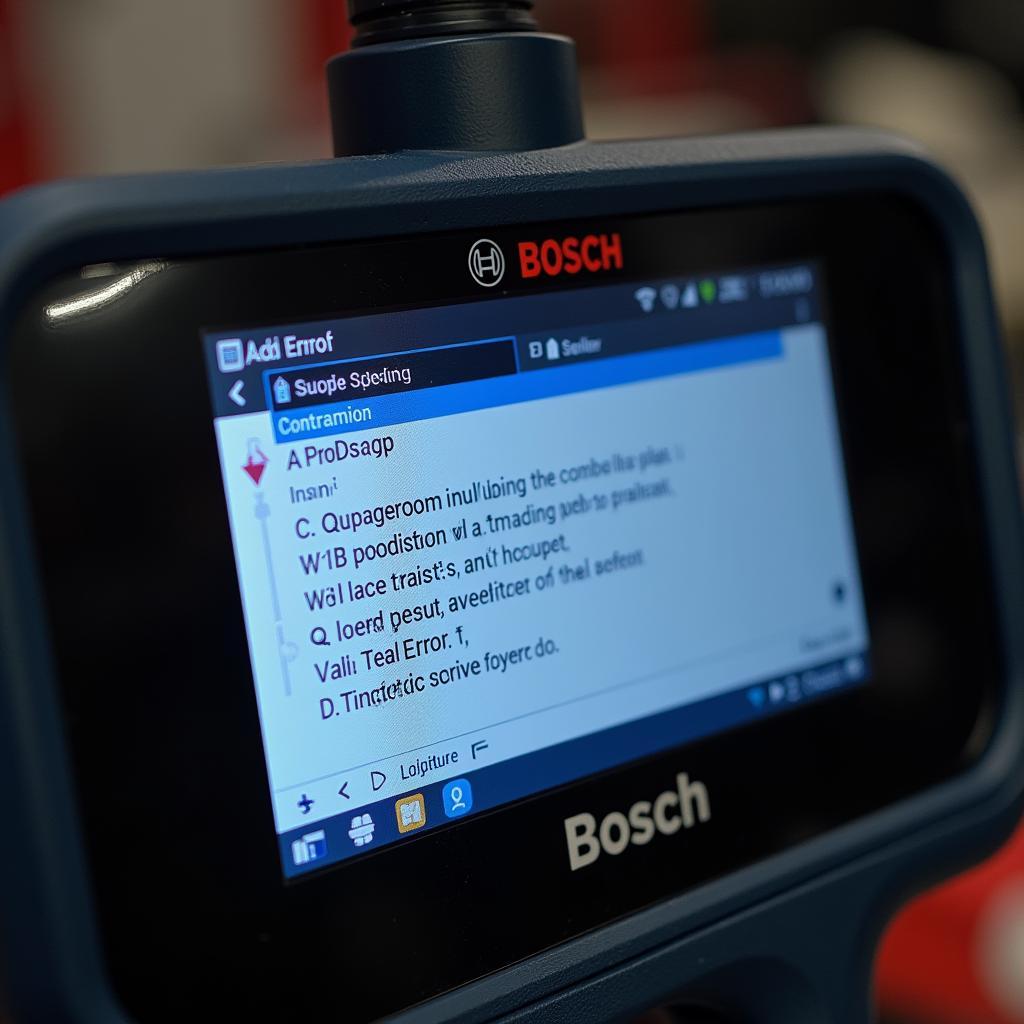 Read more about the article Troubleshooting Common Issues: Bosch ADS Diagnostic Scan Tool Display