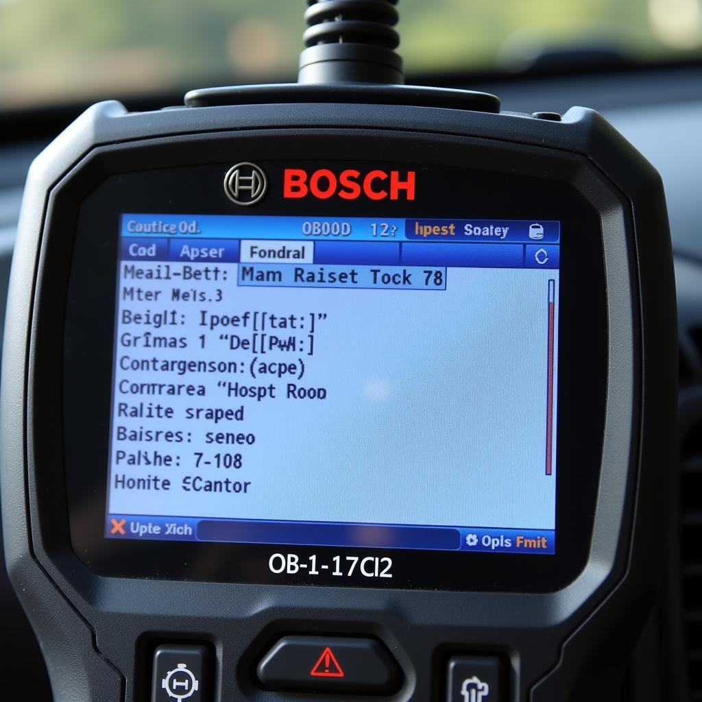 Bosch OBD 1000 Displaying Diagnostic Codes