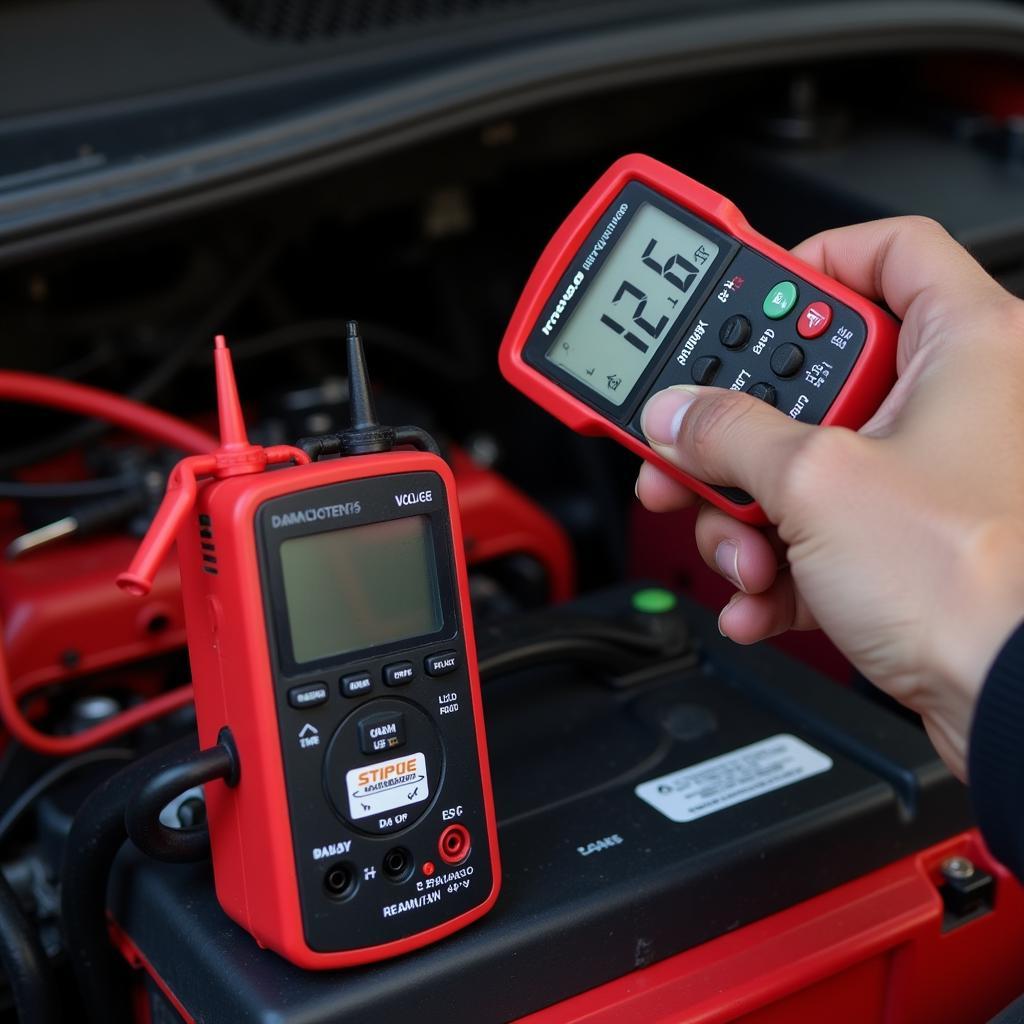 Checking Car Battery Voltage