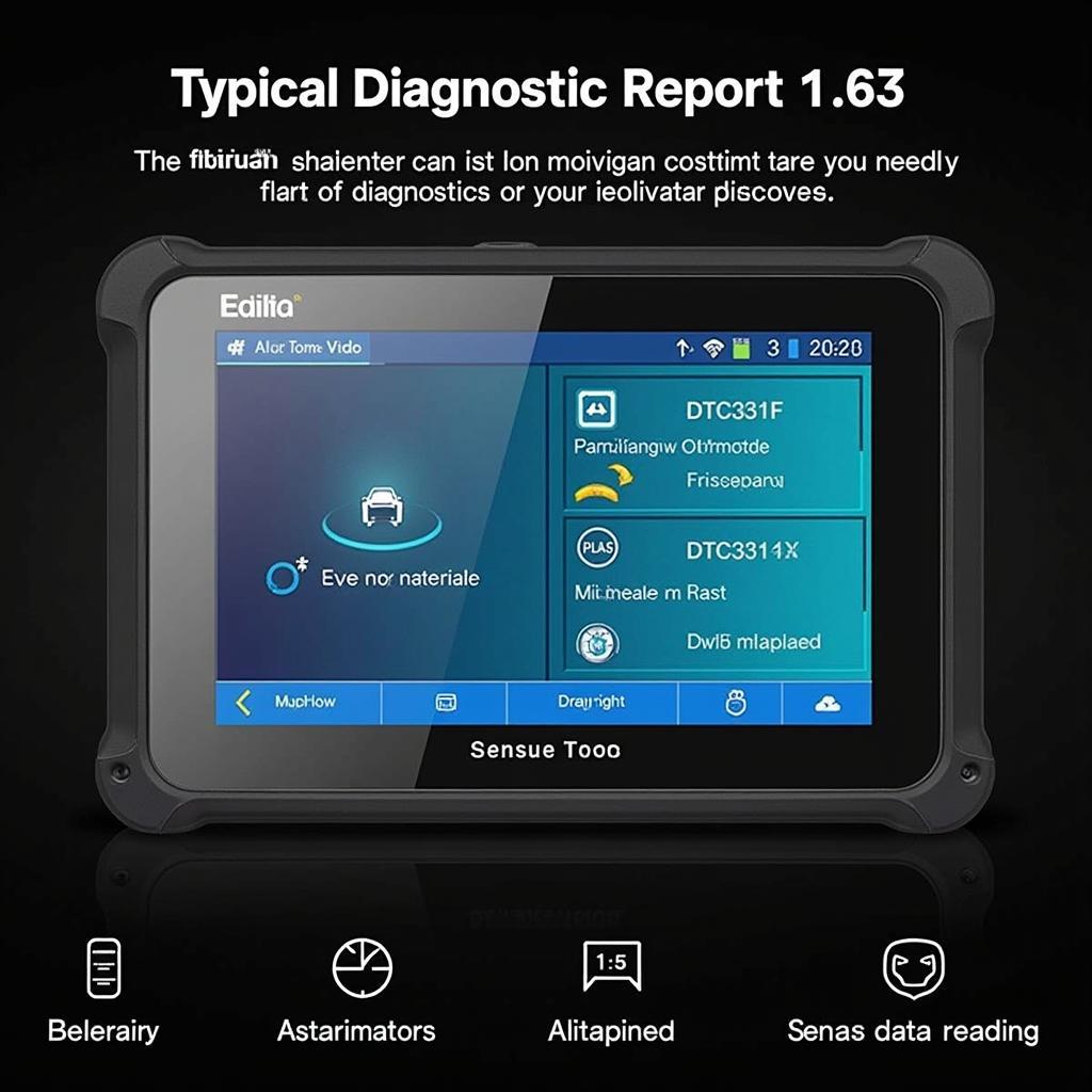 Car Diagnostic Report on Screen