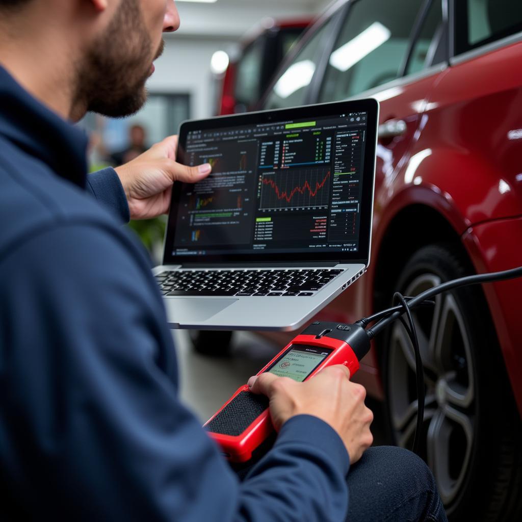 Car Owner Using Ultra X on Personal Vehicle