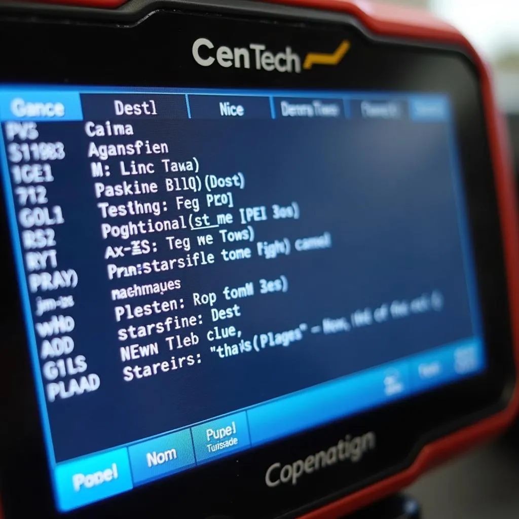 Cen Tech Scan Tool Displaying DTC Code