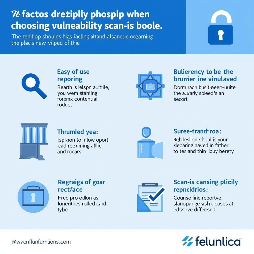 Factors to consider when selecting a vulnerability scanning tool.