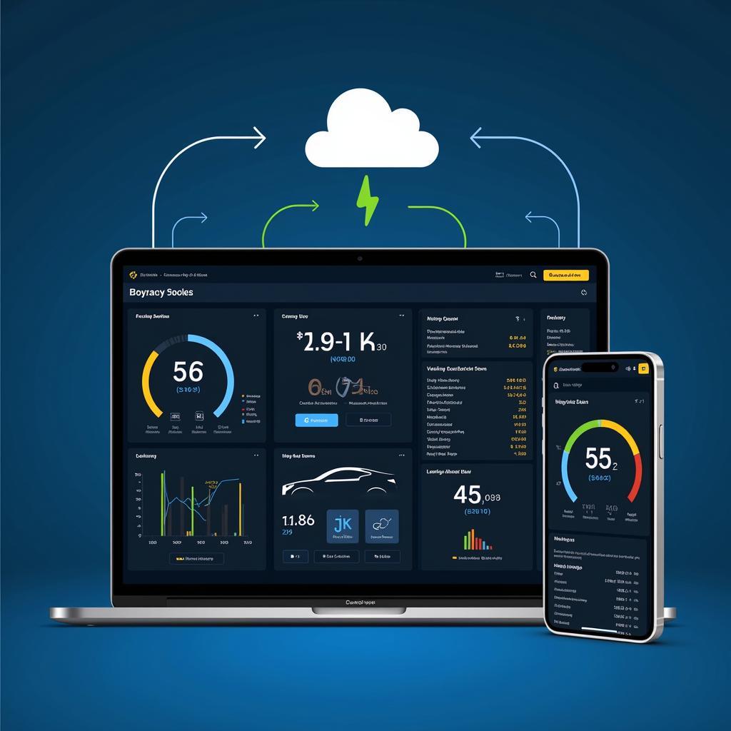 Modern Cloud-Based Diagnostic Software Dashboard