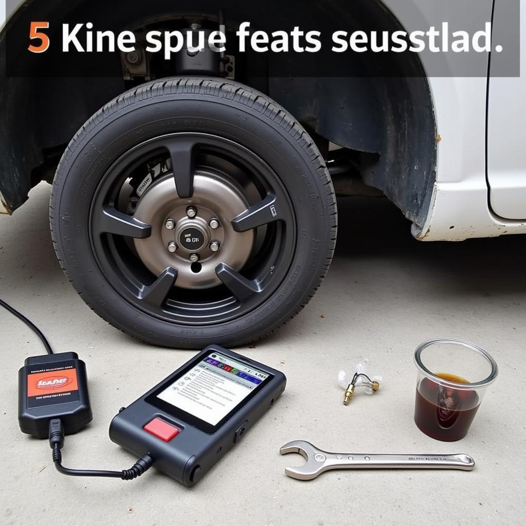 Brake Bleed Setup with Scan Tool and Tools