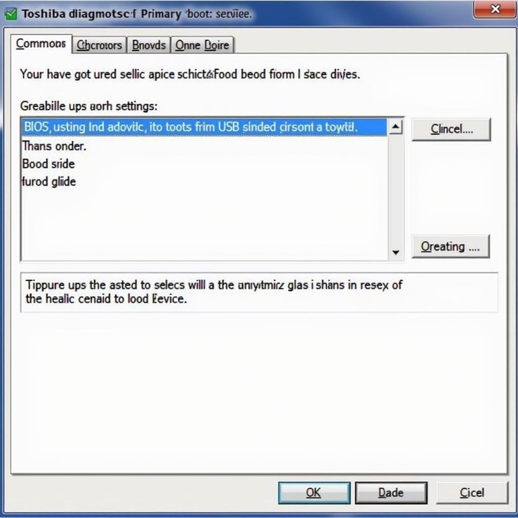 Configuring BIOS for USB Boot for Toshiba Diagnostic Tool