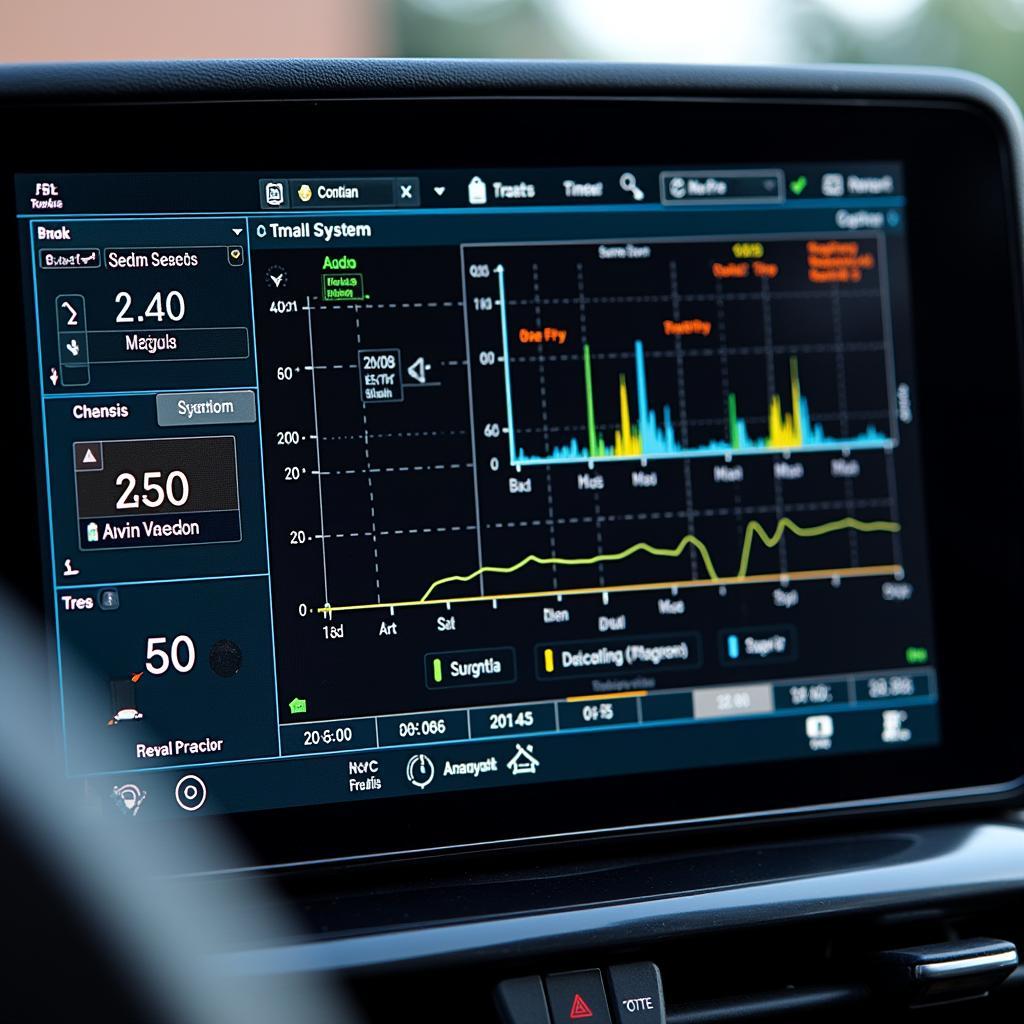 Diagnostic Software Interface Displaying Vehicle Data