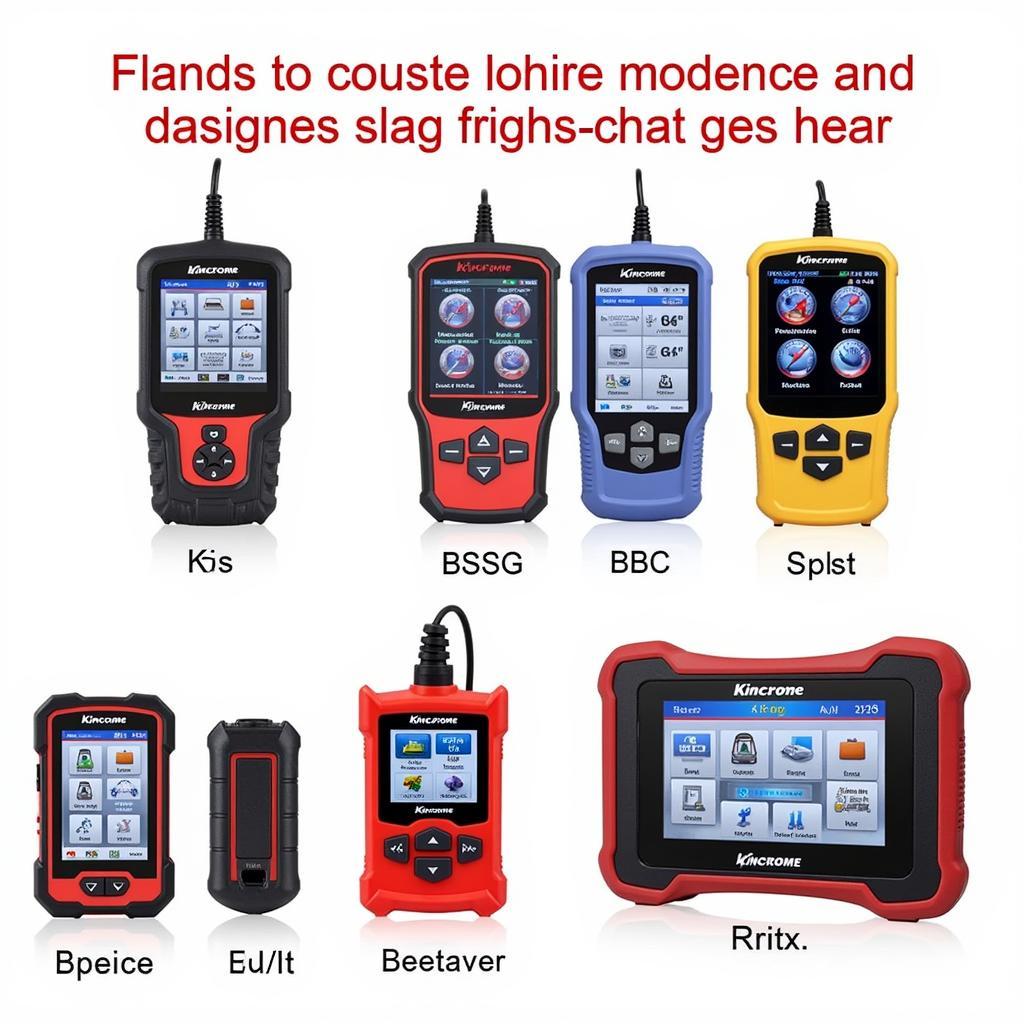 Various Kincrome Scan Tool Models