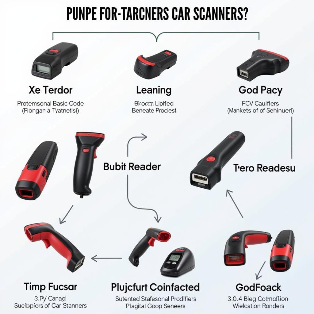 Different Types of Car Scanners Displayed