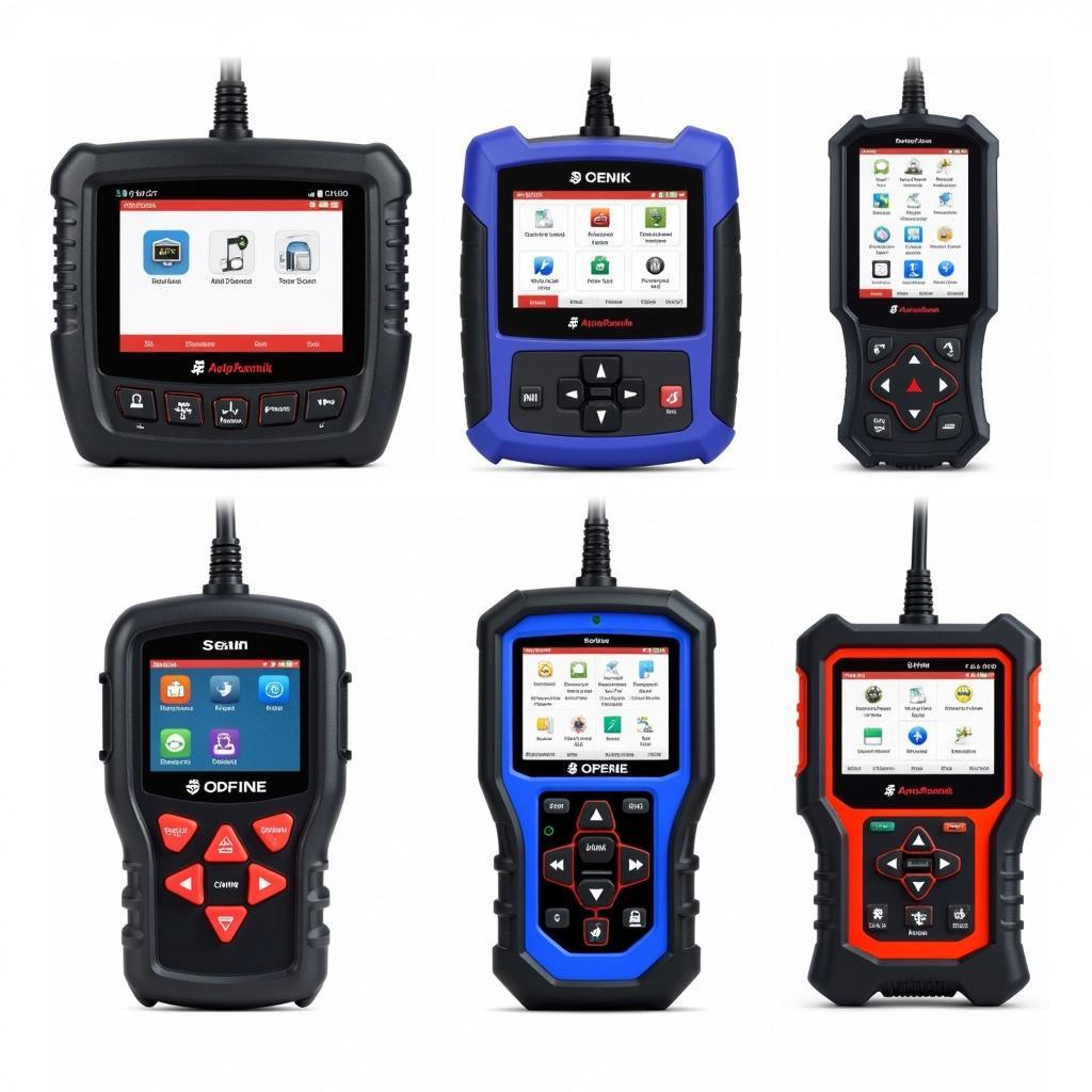 Various HD vehicle diagnostic scan tools