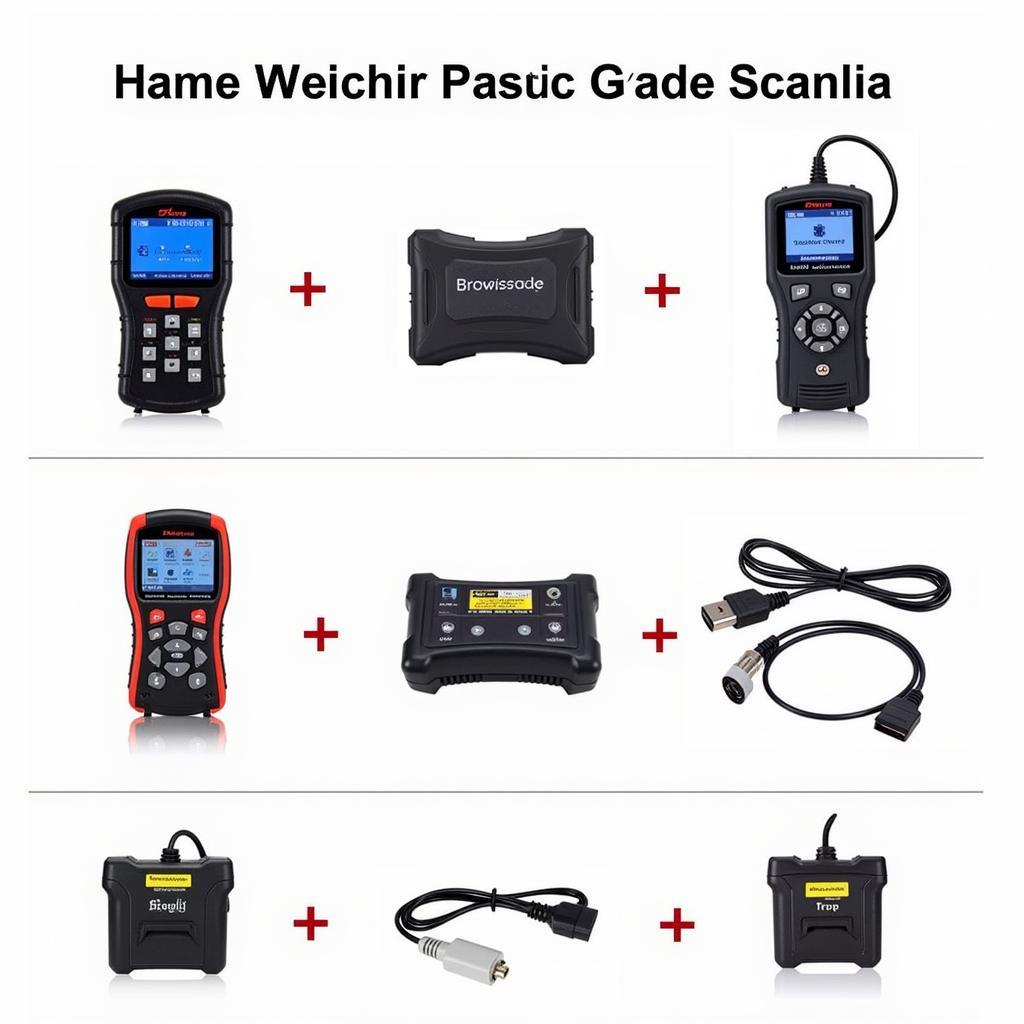 A variety of diagnostic scanners