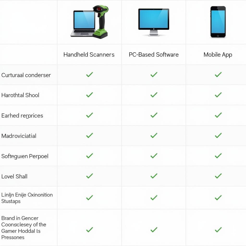 Various configuration scanning tools available for automotive diagnostics