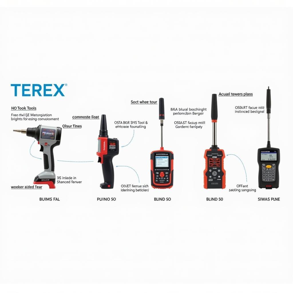 Various Terex Diagnostic Tools