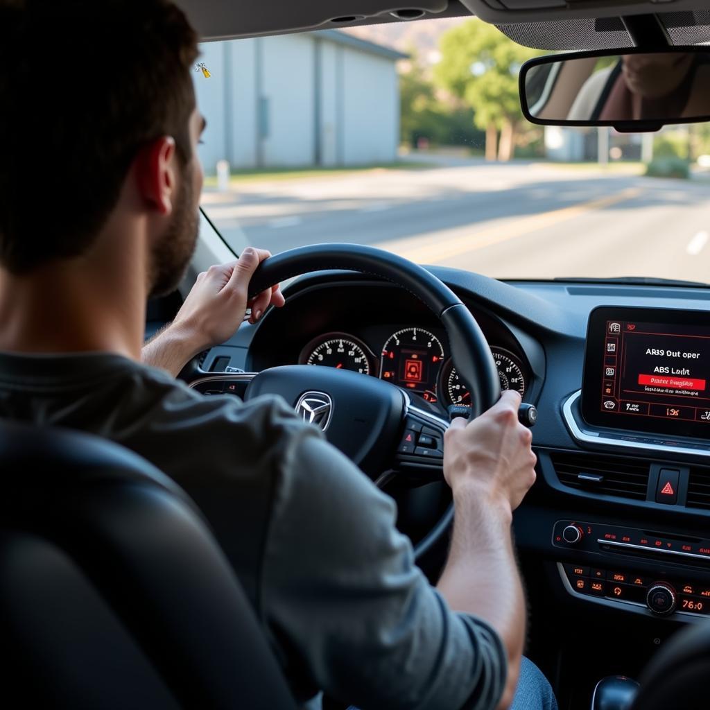 Driving Car with ABS Light Successfully Reset