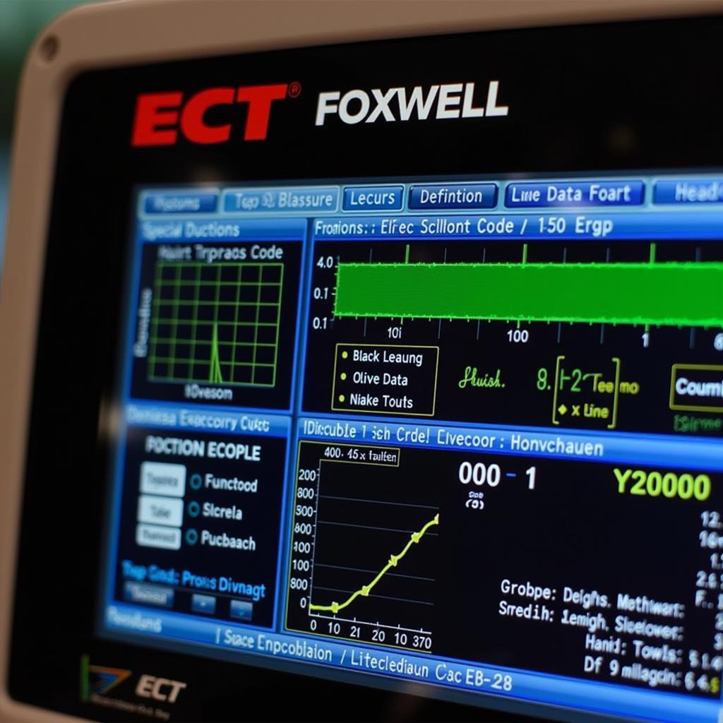 Close-Up of ECT Foxwell Scanner Features