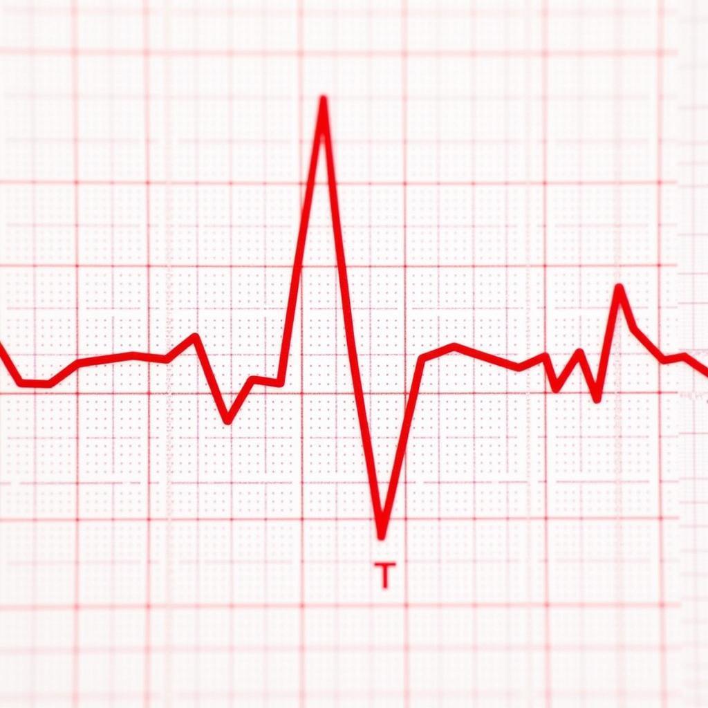 EKG Reading with Labeled Waves