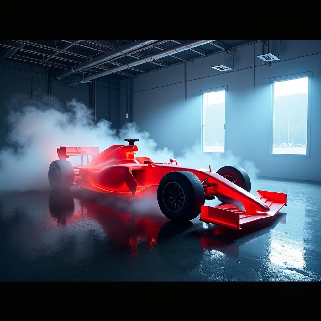 F1 Car in Wind Tunnel Testing