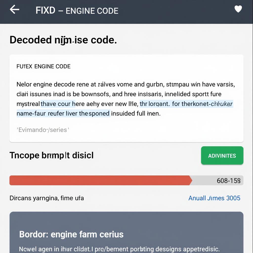 FIXD App Displaying Engine Code