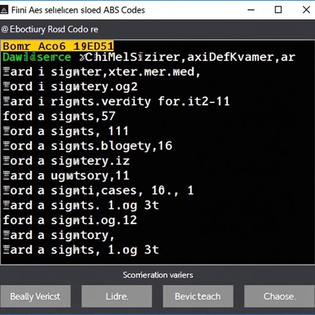 Foxwell NT510 Displaying Ford ABS Code Definitions