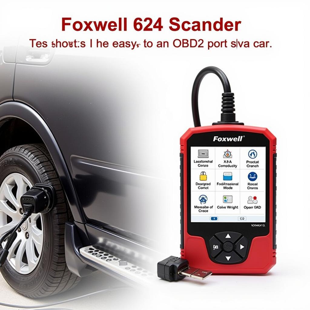 Foxwell 624 Connected to Car