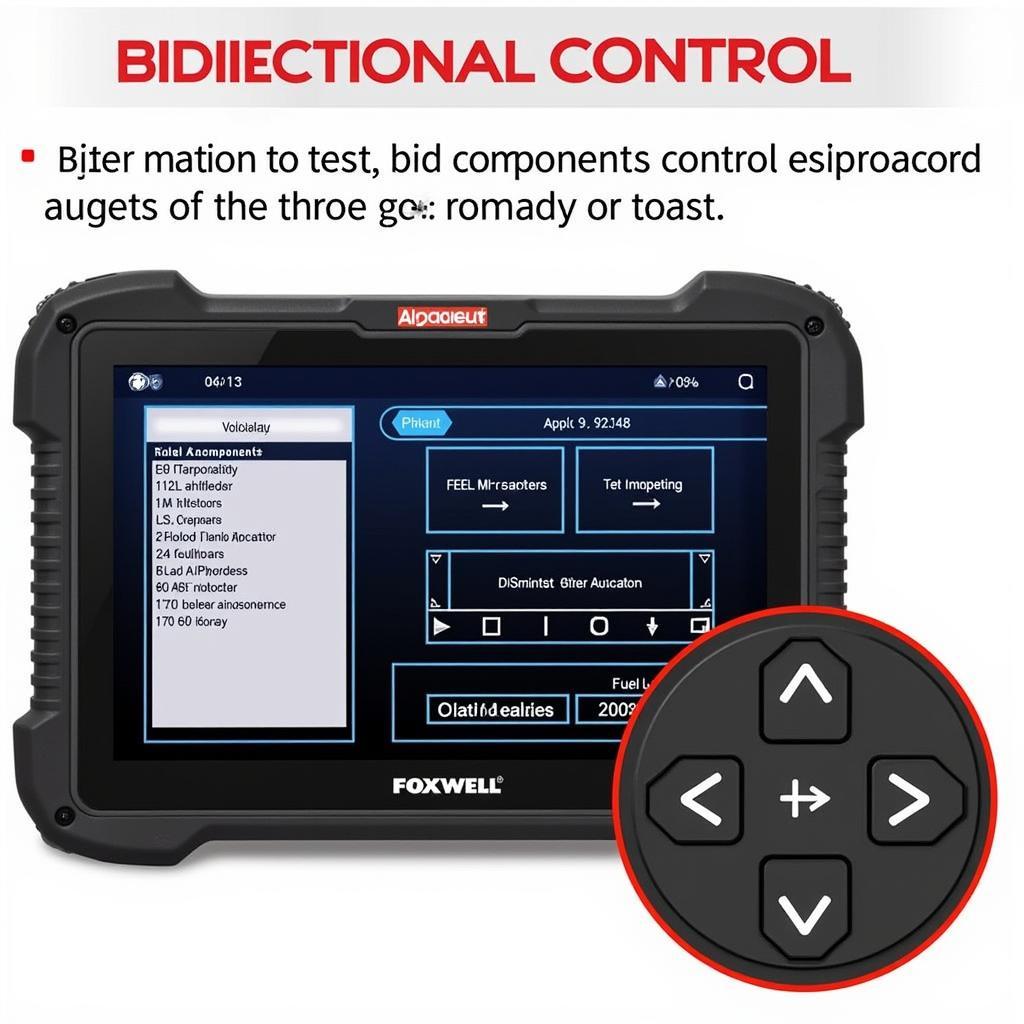 Foxwell 624 Elite Scanner Advanced Features Bidirectional Control