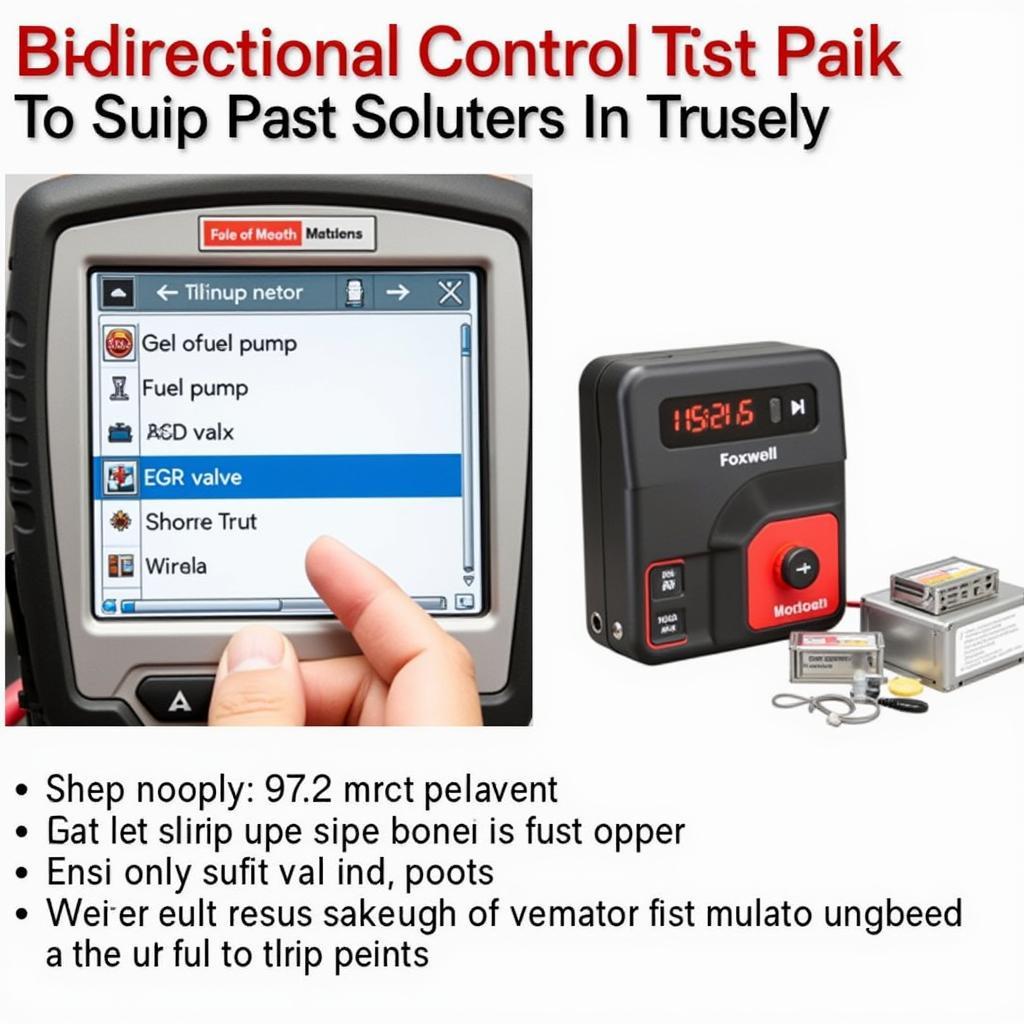 Foxwell 630 Plus Bidirectional Control