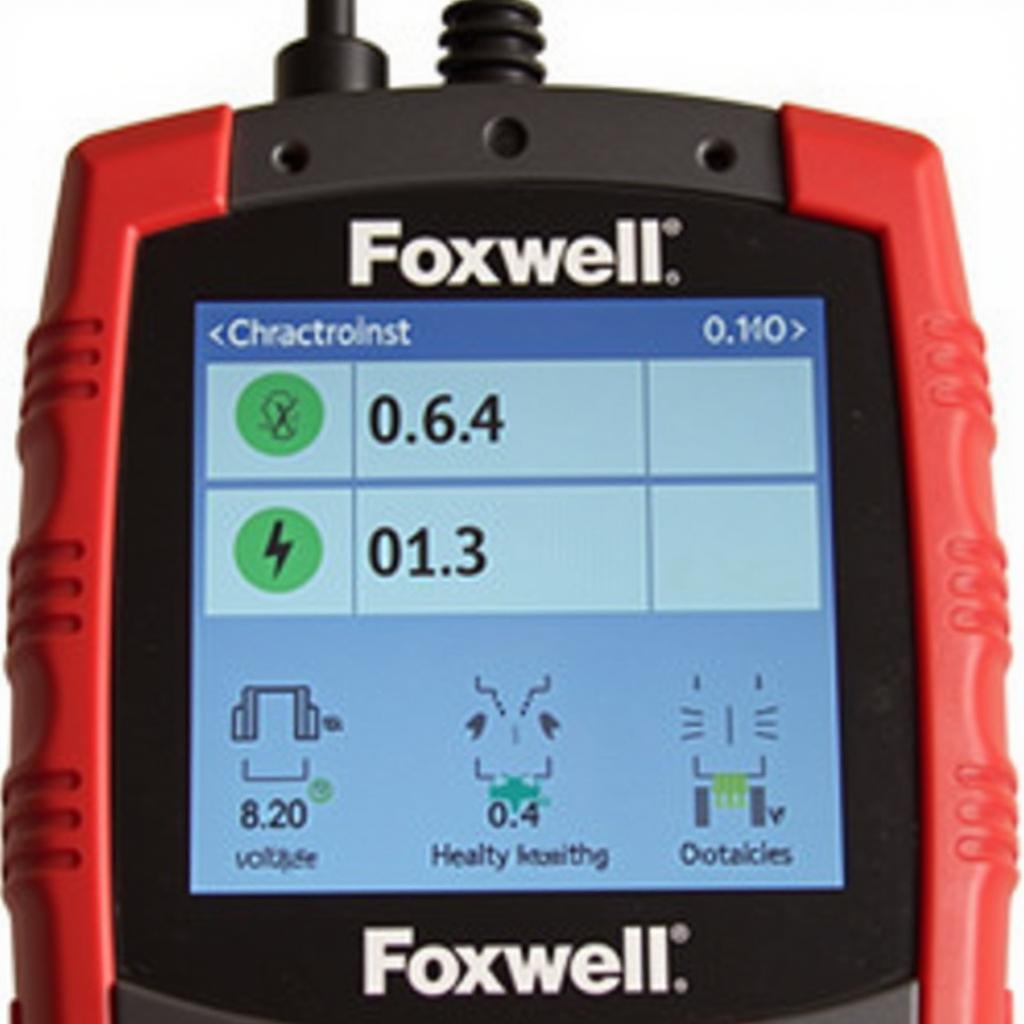 Foxwell BT100 Pro Displaying Test Results