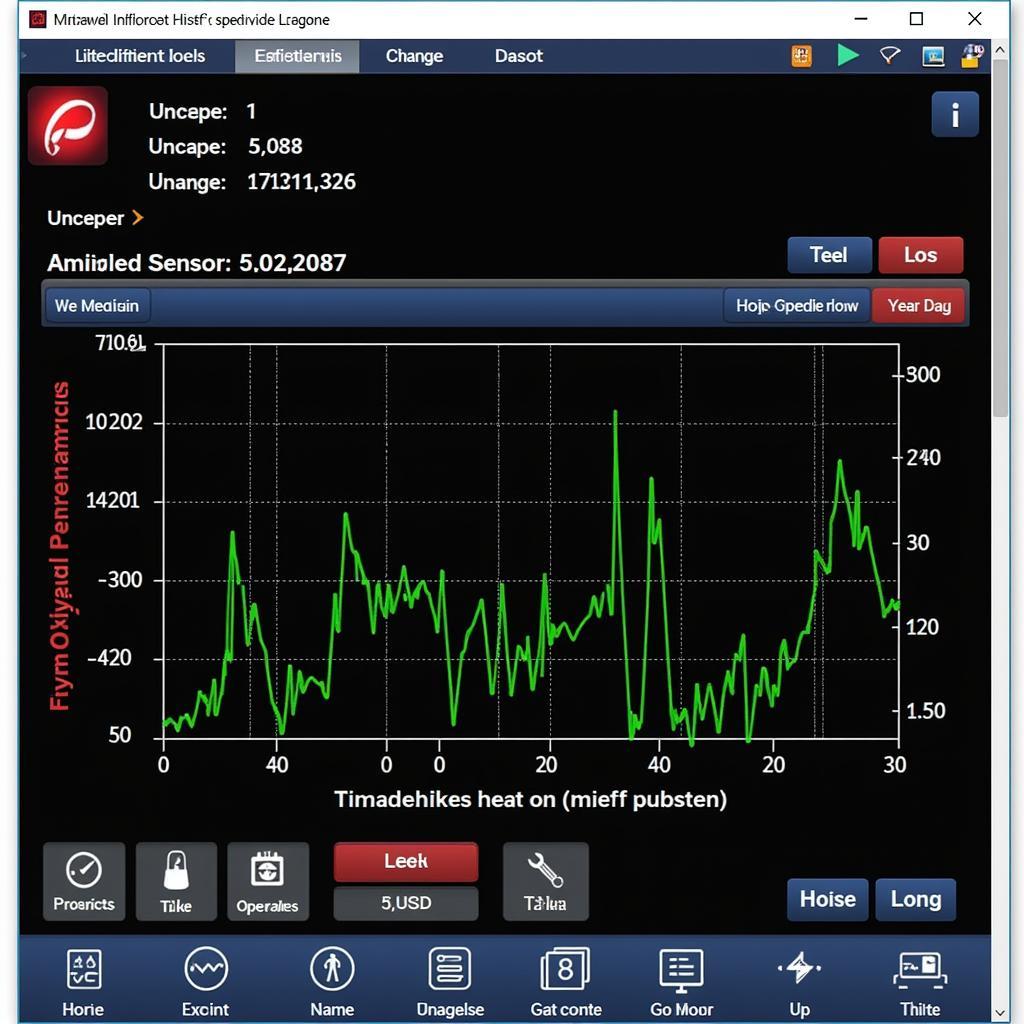 Foxwell Diagnostic Software Displaying Live Data