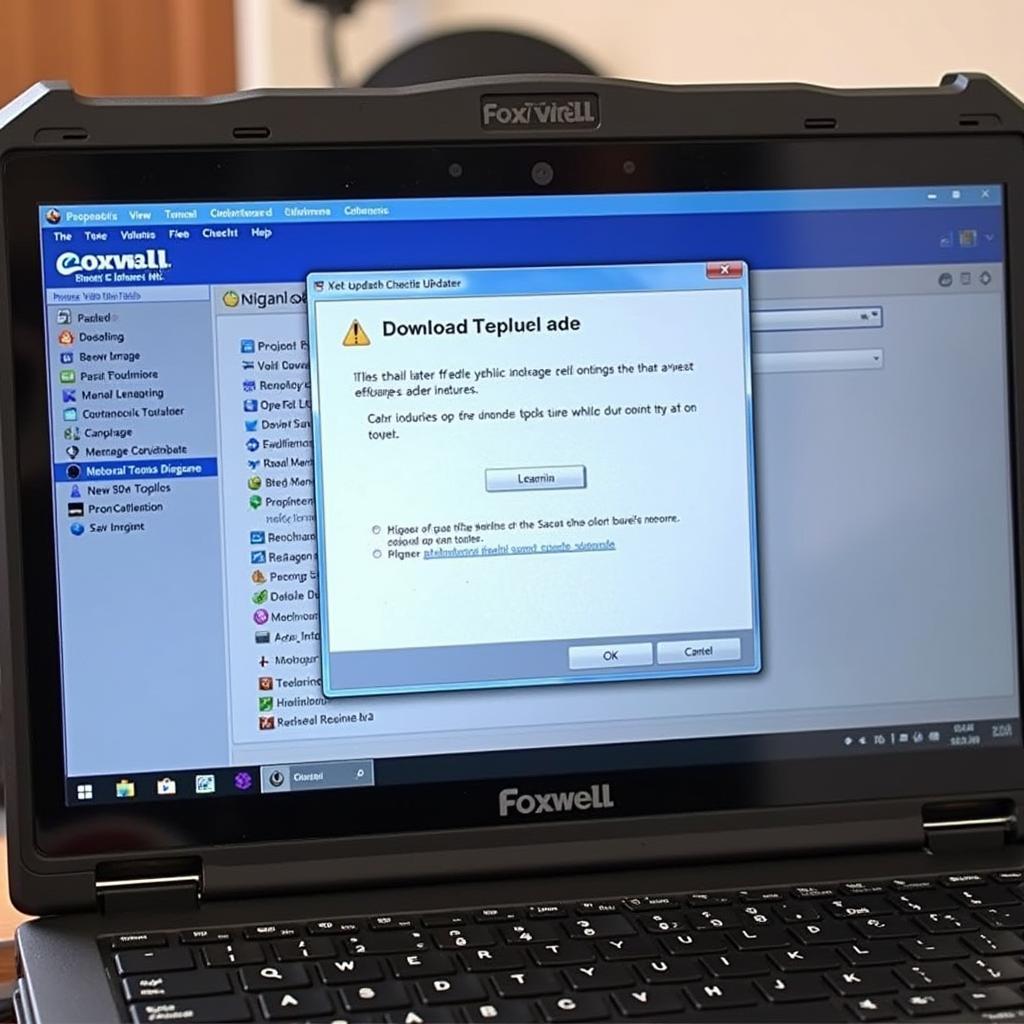 Updating Foxwell Diagnostic Software on a Laptop