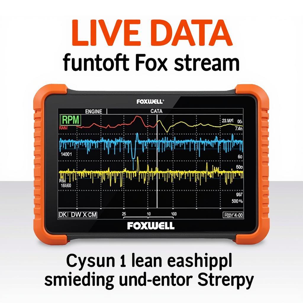 Foxwell Scanner Displaying Live Data