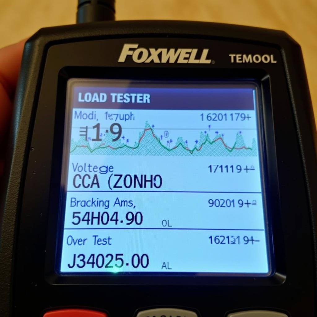 Foxwell Load Tester Display