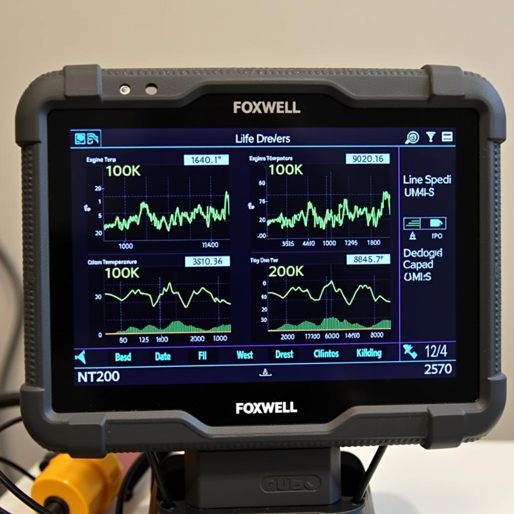 Foxwell NT200 Displaying Live Data Stream