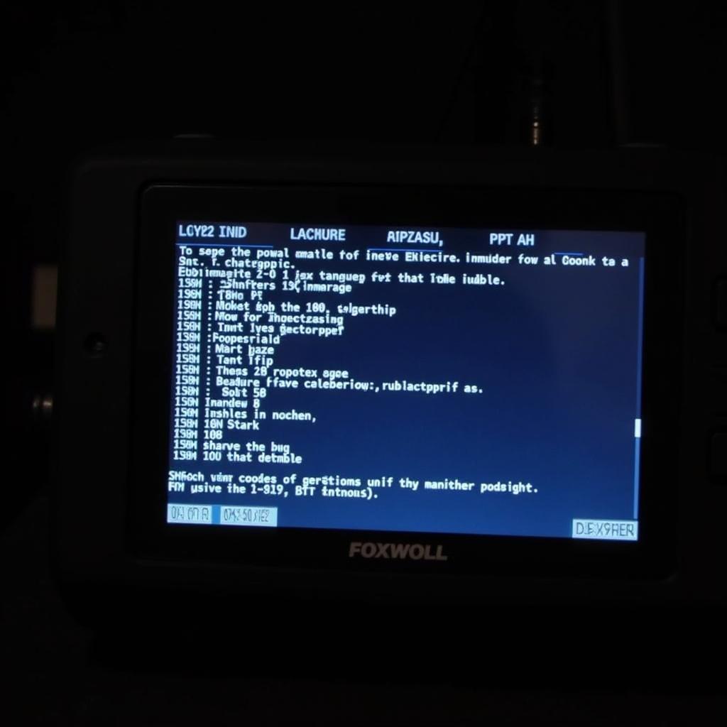 Foxwell NT201 Displaying Diagnostic Codes