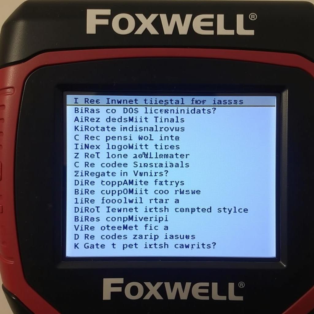 Foxwell NT201 Displaying Diagnostic Trouble Codes