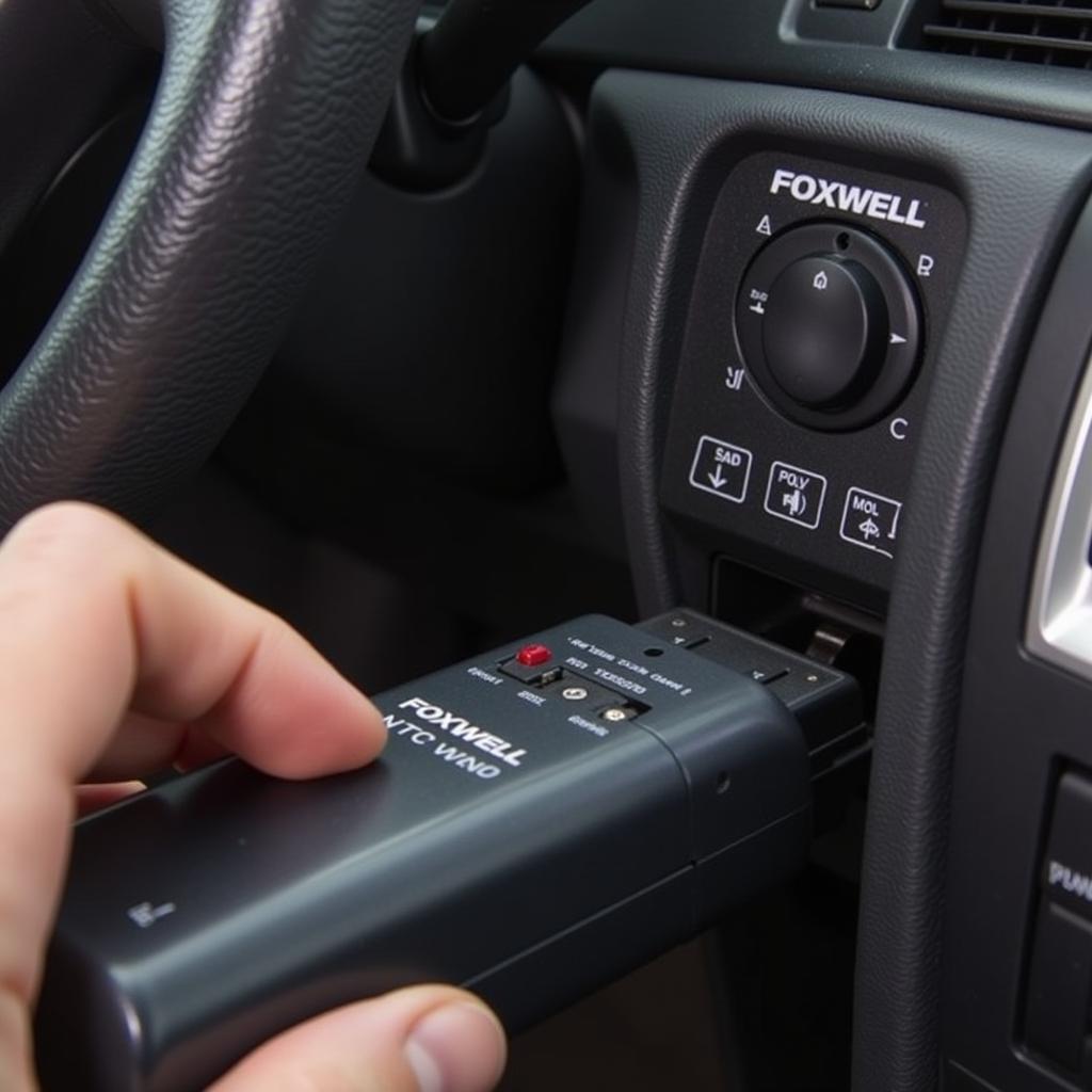 Connecting Foxwell NT201 to OBD-II Port