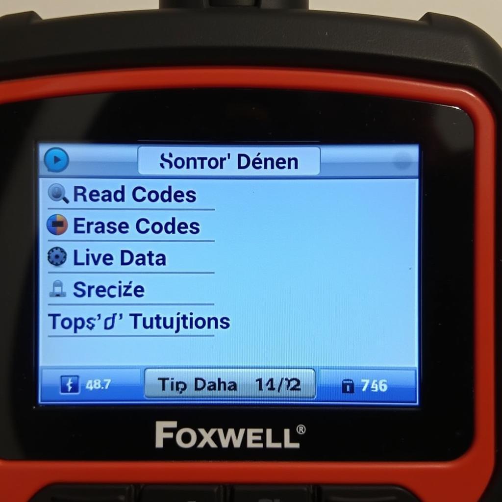 Foxwell NT301 menu screen displaying diagnostic options