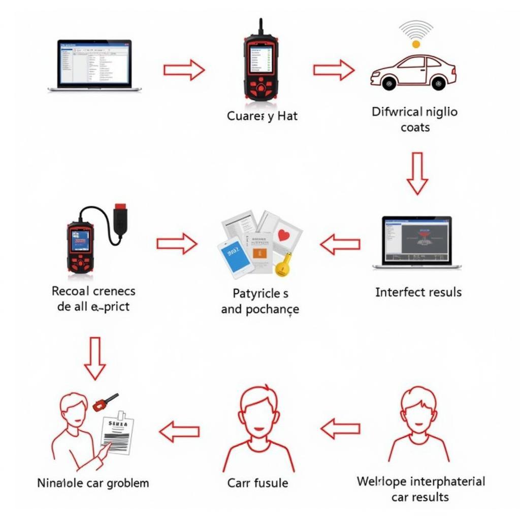 Foxwell NT414 Diagnostic Process