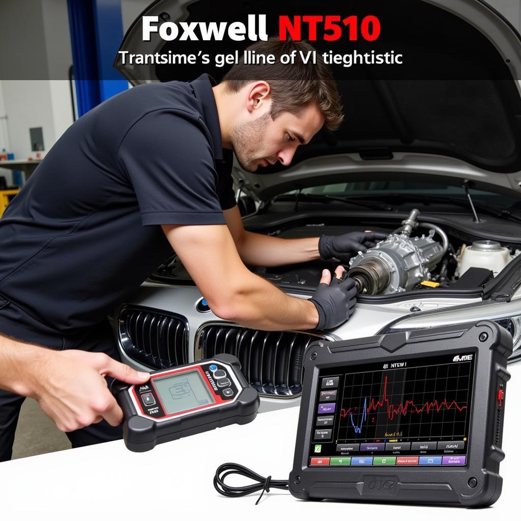 Foxwell NT510 Connected to BMW During Transmission Repair