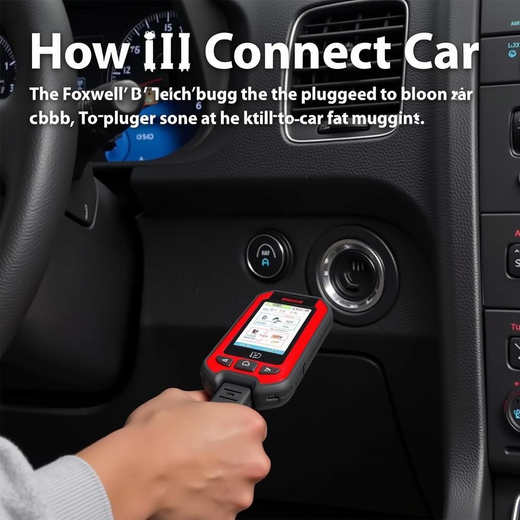 Connecting Foxwell NT510 to car OBD-II port