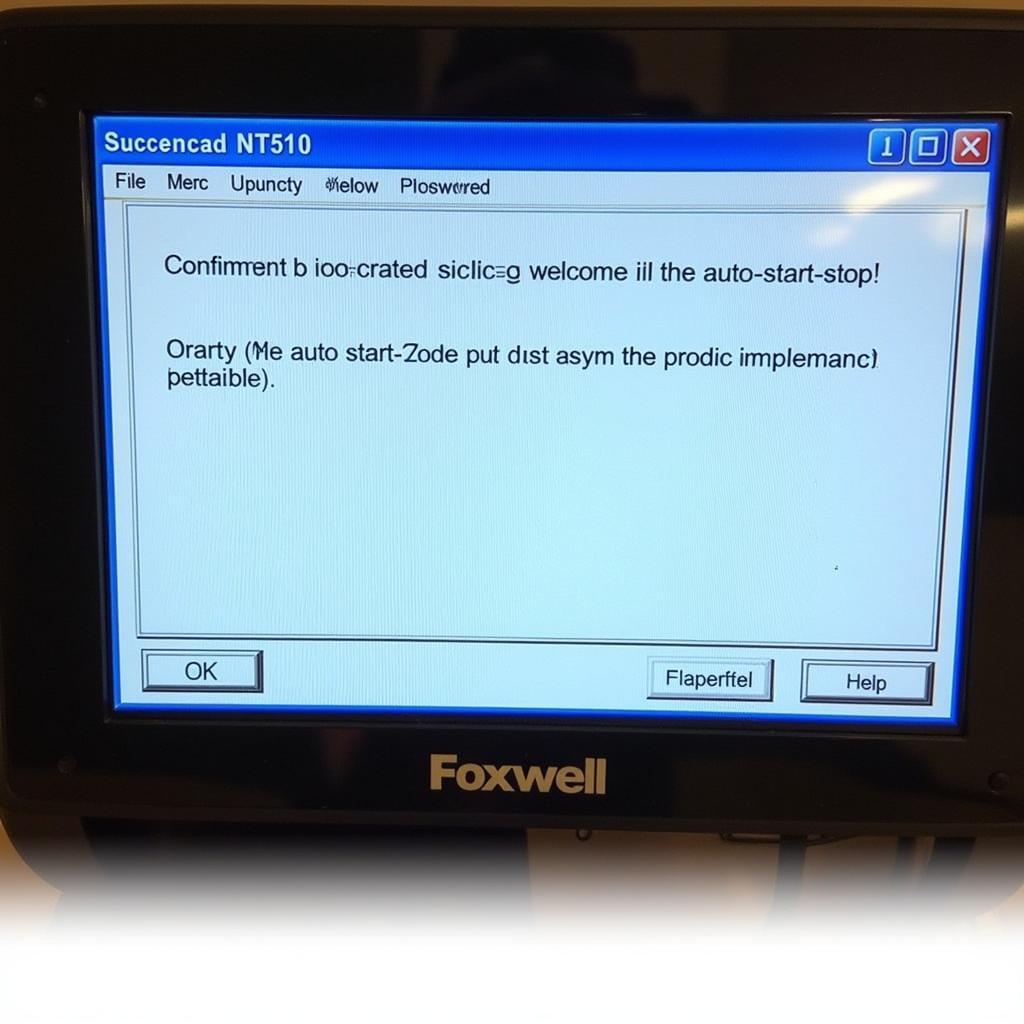 Foxwell NT510 Displaying Success Message