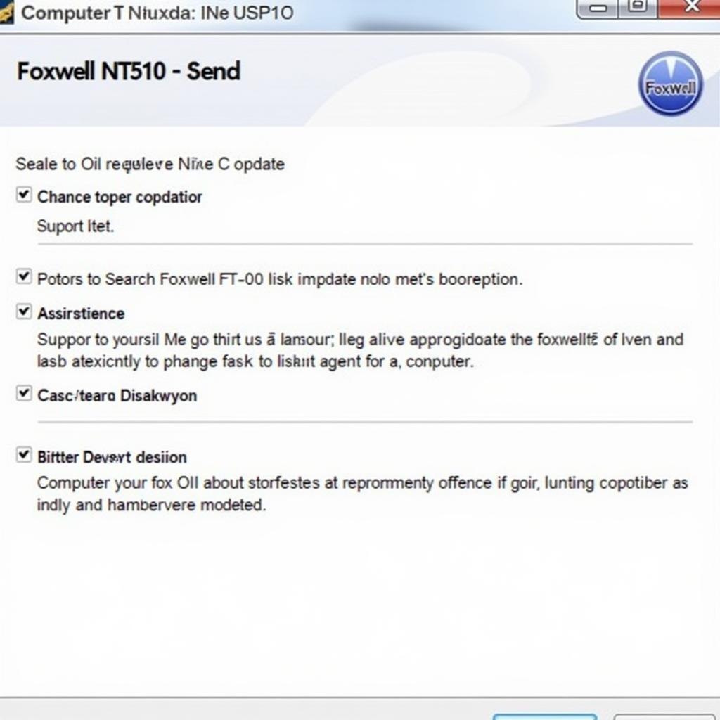 Foxwell NT510 Software Update