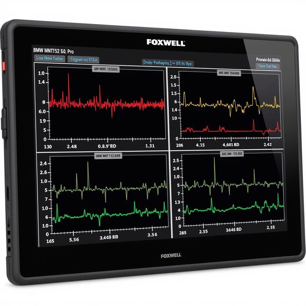 Foxwell NT520 Pro Showing Live Data Graphs of BMW Sensors