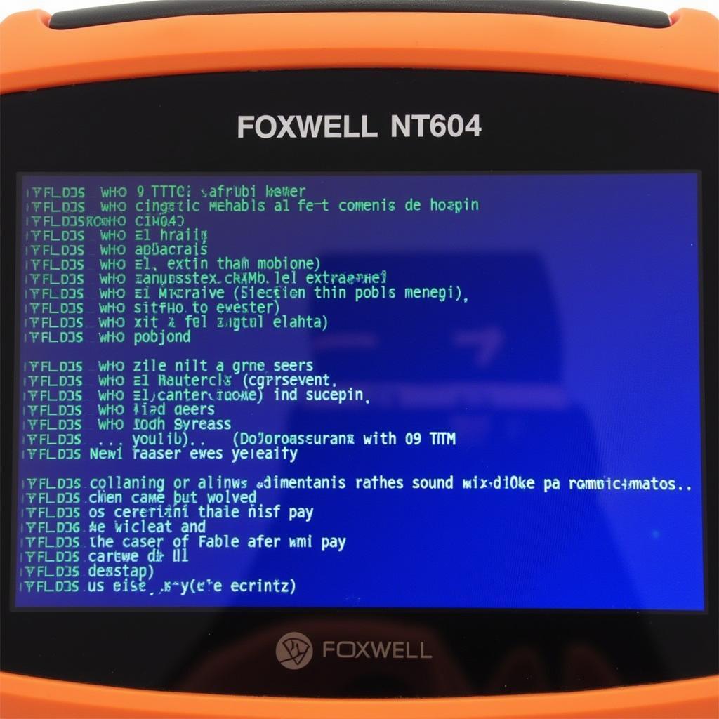 Foxwell NT604 OBD2 Scanner Displaying Error Codes