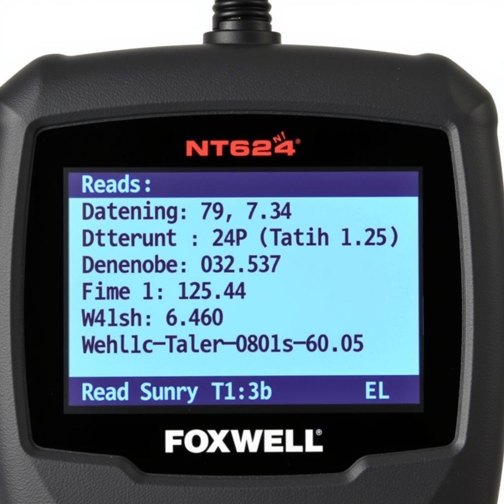 Foxwell NT624 Displaying Diagnostic Data