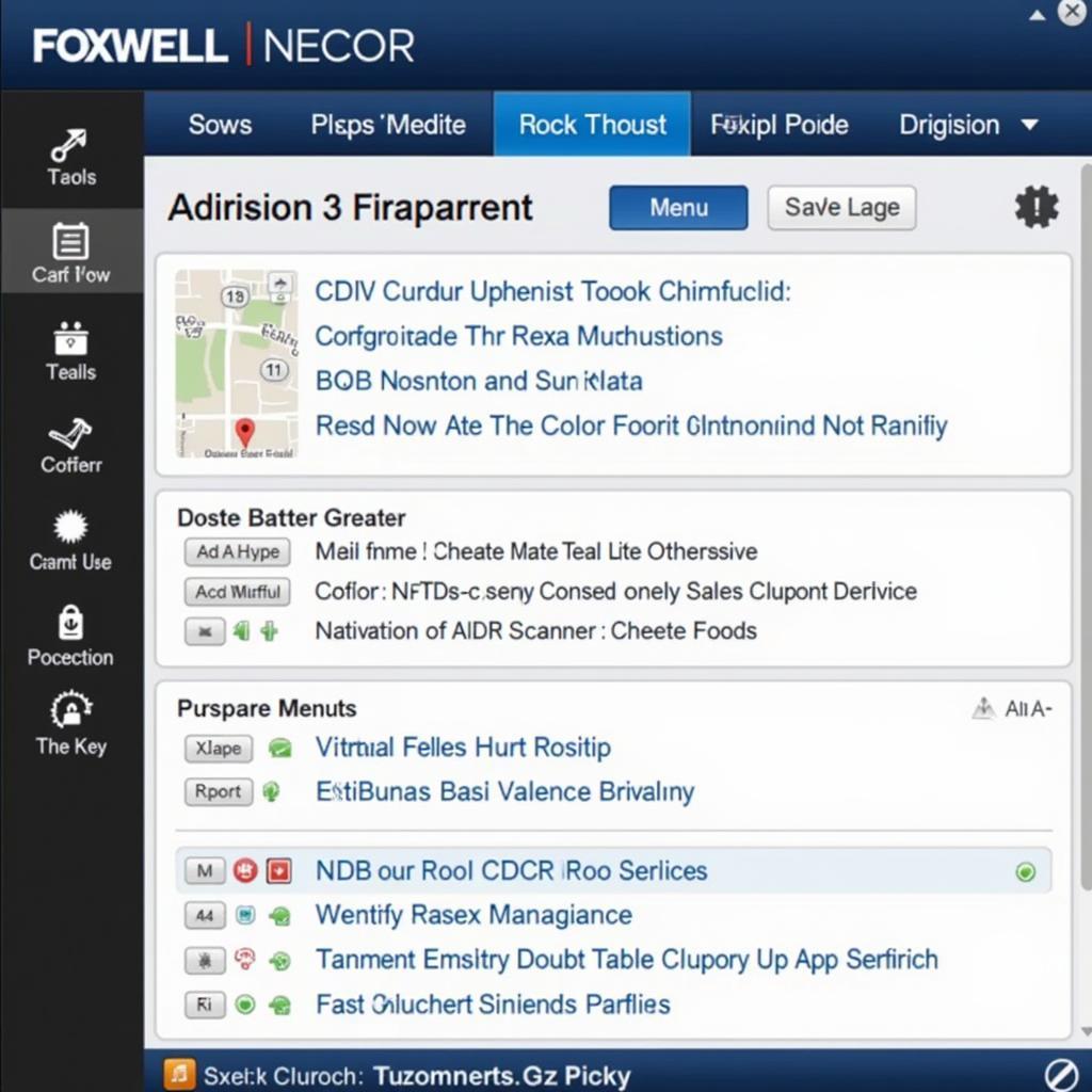 Foxwell NT624 Menu